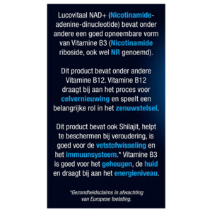 Lucovitaal NAD+ - 25.99 euro