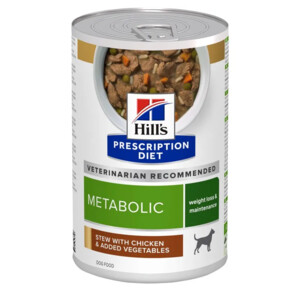 Hill's Prescription Diet Hondenvoer Nat Metabolic Kip & Groenten 12 x 354 gr