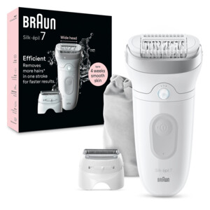 Braun Epilator Silk·épil 7-041 Wit/Zilver - 124.99 euro