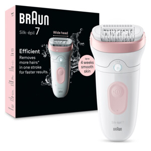 Braun Epilator Silk·épil 7-000, Wit/Flamingo - 107.99 euro