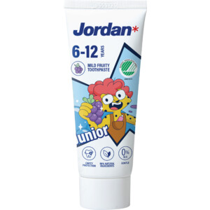 6x Jordan Tandpasta Junior 6-12 jaar - 10.5 euro