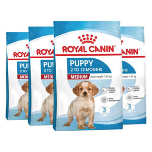 4x Royal Canin Puppy Hondenvoer Medium 4 kg