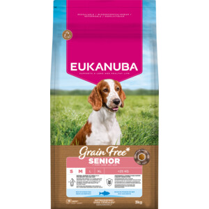 Eukanuba Hondenvoer Droog Grain Free Small/Medium Senior Oceaanvis