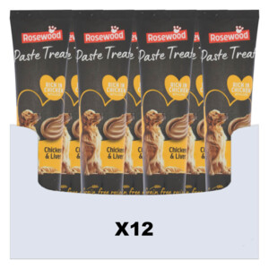 12x Rosewood Hondensnack Pasta Creme Kip & Lever
