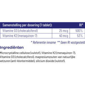 2x Vitakruid Vitamine D3 K2 - 25.96 euro