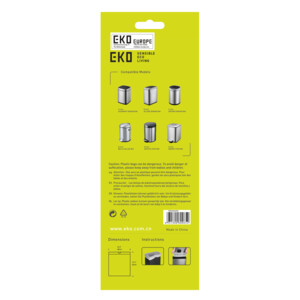 6x EKO Afvalzak met Trekband Wit 7–9 Liter Type B 25 zakken - 15.2 euro