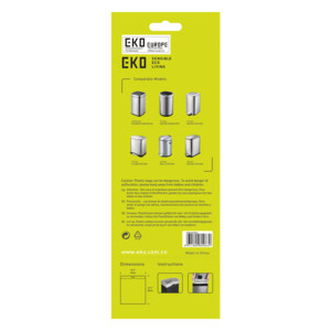 24x EKO Afvalzak met Trekband Wit 10–15 Liter Type C 20 zakken - 48.15 euro