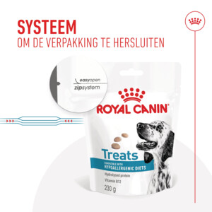6x Royal Canin Hondensnack Hypoallergenic Treats 230 gr