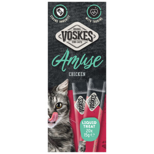 Voskes Kattensnack Liquid Treat  Kip