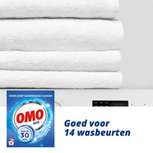 6x OMO Waspoeder Wit 14 Wasbeurten - 18.25 euro