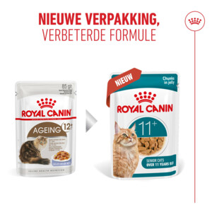 12x Royal Canin Kattenvoer Nat Jelly Ageing 11+ 85 gr
