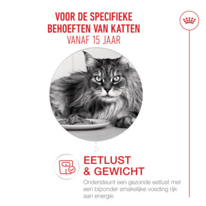 12x Royal Canin Kattenvoer Nat Gravy Ageing 15+ 85 gr