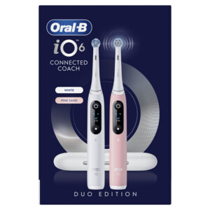 Oral-B Elektrische Tandenborstel iO 6 Duo Wit & Roze - 214.99 euro