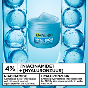 6x Garnier Hyaluron Fresh & Plump Hydraterende Sorbet Crème - 29.97 euro