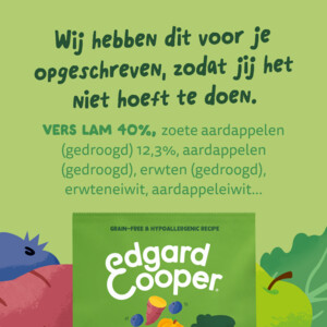 6x Edgard & Cooper Hondenvoer Droog Adult Small Lam 700 gr