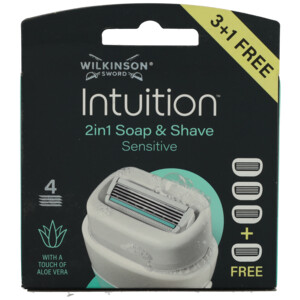 3x Wilkinson Intuition 2in1 Soap and Shave  Navulmesjes - 47.57 euro