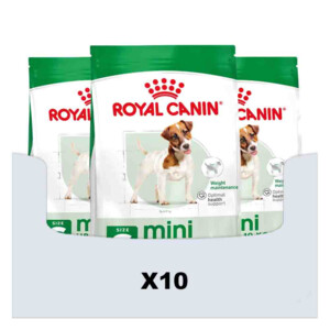 10x Royal Canin Hondenvoer Droog Mini 8+