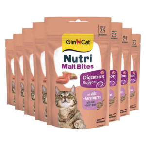 8x GimCat Kattensnack Nutri  Malt Bites