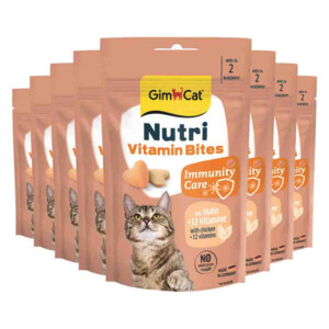 8x GimCat Kattensnack Nutri  Vitamin Bites