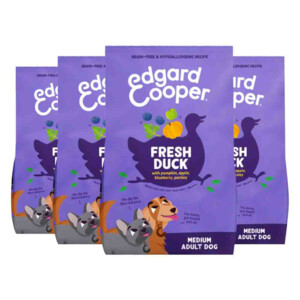 4x Edgard & Cooper Hondenvoer Droog Adult Medium Eend