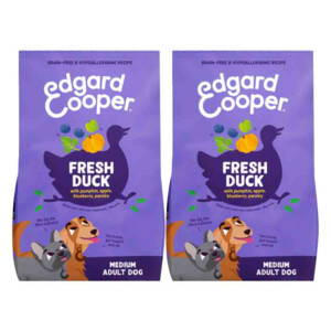 2x Edgard & Cooper Hondenvoer Droog Adult Medium Eend