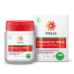 2x Vitals Vitamine D3 1000 IE - 26.15 euro