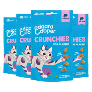 4x Edgard & Cooper Adult Crunchies Kattensnack Zalm