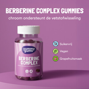 Yummygums Berberine Complex Vegan Suikervrij - 21.45 euro