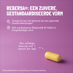 Yummygums Berberine Rebersa® 500 mg Plantaardig Suikervrij - 19.15 euro