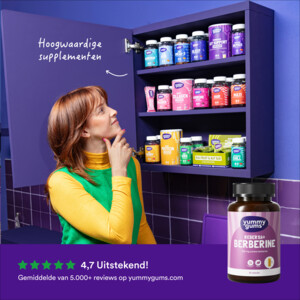 Yummygums Berberine Rebersa® 500 mg Plantaardig Suikervrij - 19.15 euro