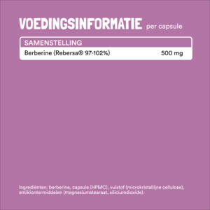 Yummygums Berberine Rebersa® 500 mg Plantaardig Suikervrij - 19.15 euro