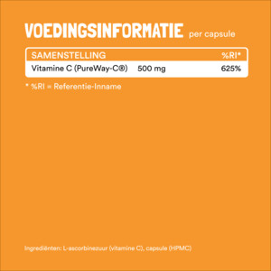 Yummygums Vitamine C PureWay-C® 500 mg Plantaardig Suikervrij - 19.95 euro