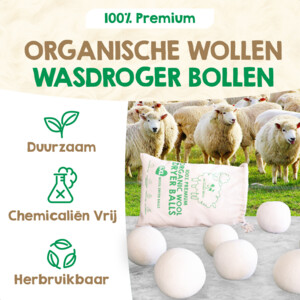 Mr. Green Mind Wasdrogerballen 100% Wol - 13.95 euro