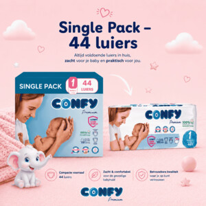 Confy Premium Luiers Maat 1 Newborn 2-5kg - 7.04 euro