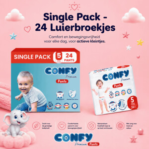 Confy Premium Luierbroekjes Maat 5 Junior 11-18kg - 7.44 euro