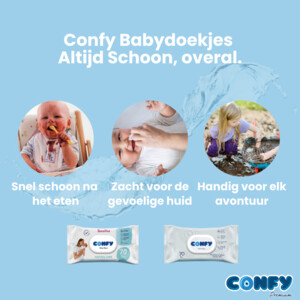 Confy Mega Pack Baby Billendoekjes Sensitive - 15.99 euro