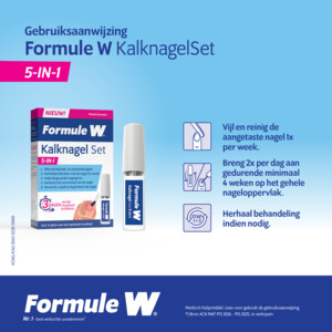 Formule W Kalknagel Set 5in1 - 24.99 euro