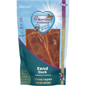 Renske Gezonde Beloning Vleesrepen Hondensnack Eend