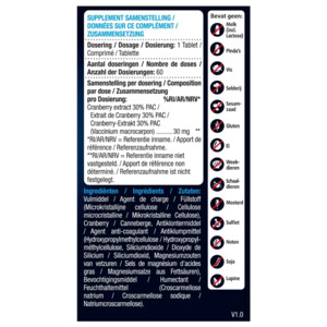 2x Lucovitaal Cranberry Puur 9mg PAC - 10.39 euro