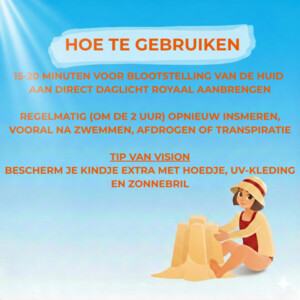 Vision Zonnebrand Kids Sensitive Lotion SPF 50+ - 34.59 euro