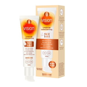 Vision Zonnebrand Face Fluid 5-in-1 SPF 50 - 28.99 euro