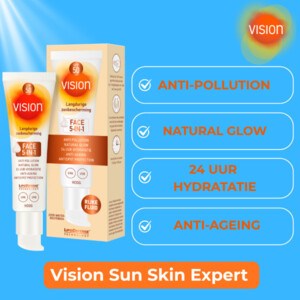 Vision Zonnebrand Face Fluid 5-in-1 SPF 50 - 28.99 euro