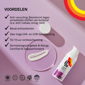 P20 Zonnebrand Gezicht Urban Shield SPF 50+ - 29.99 euro