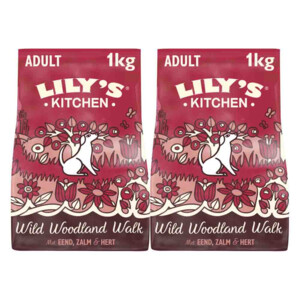 2x Lily's Kitchen Hondenvoer Droog Wild Woodland Walk Eend - Zalm - Hert 1 kg