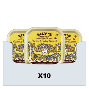10x Lily's Kitchen Hondenvoer Nat Casserole  Kip & Kalkoen