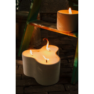 SPAAS Clover Buitenkaars Brandduur ± 22 u Wit - 34.99 euro