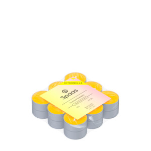 SPAAS Citronella Theelichten Brandduur ± 4,5 u Levendig Geel - 3.59 euro