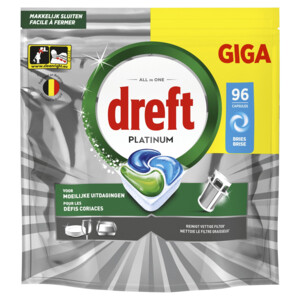 Dreft Vaatwastabletten Platinum All In One Bries - 44.99 euro