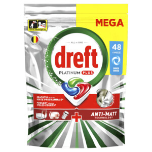 Dreft Vaatwastabletten Platinum Plus All In One Bries - 33.99 euro