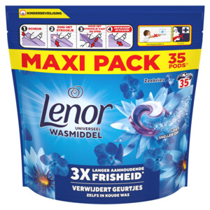 3x Lenor Wasmiddel All-in-1 Pods Zeebries - 53.49 euro